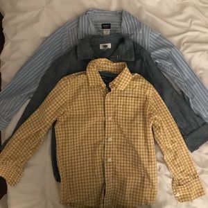 3 BOYS DRESS SHIRTS-SIZES 6/7